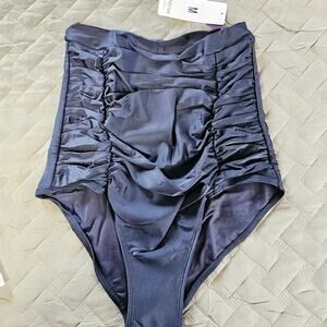 Shapermint Empetua Essentials High Waisted Control Bikini Bottom Black Medium